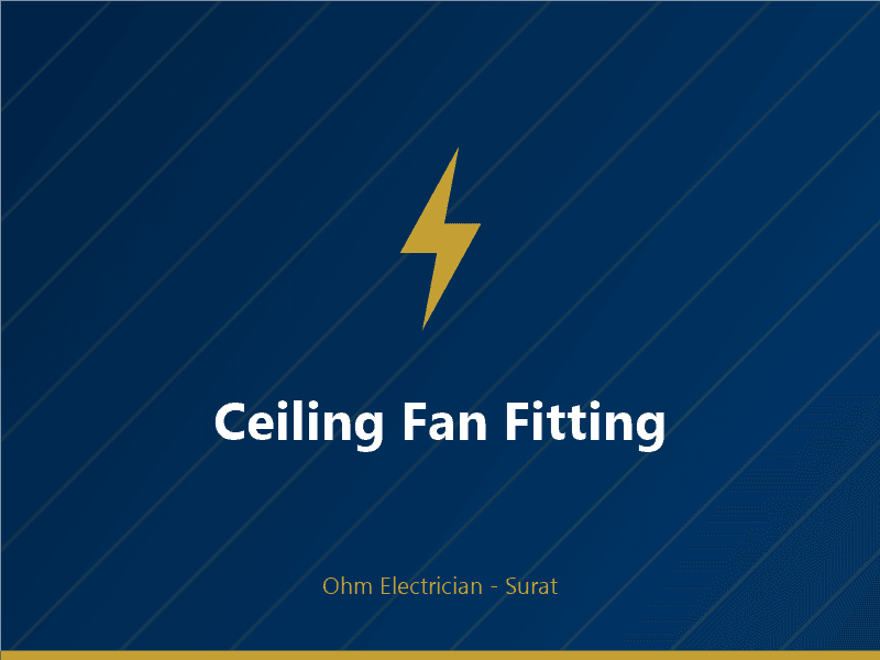 Designer ceiling fan installed on false ceiling in Vesu flat