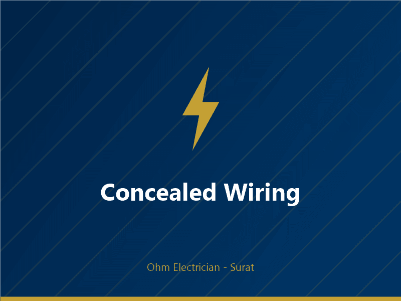 Concealed conduit wiring during renovation of a Surat bungalow