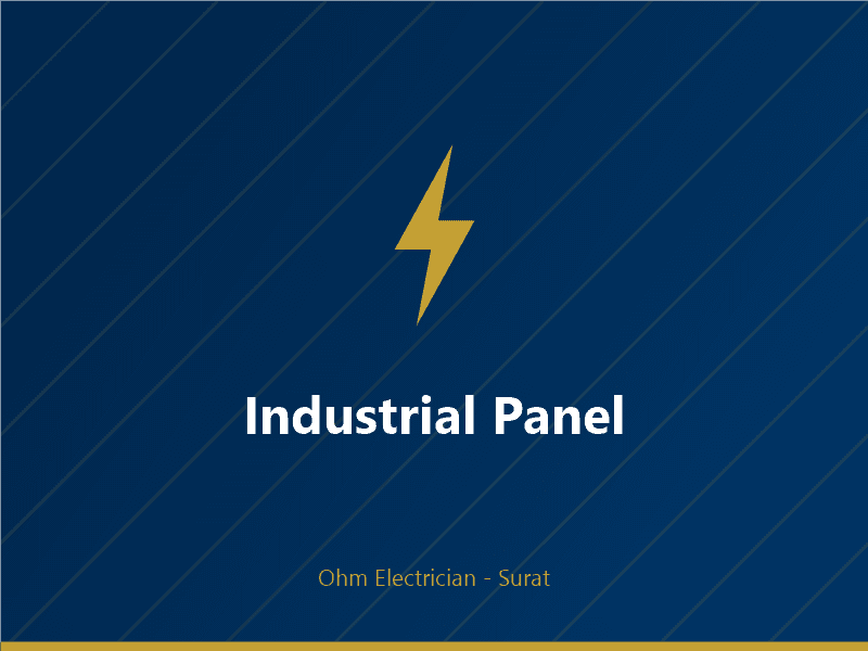 Three-phase industrial control panel wired at a Sachin GIDC unit