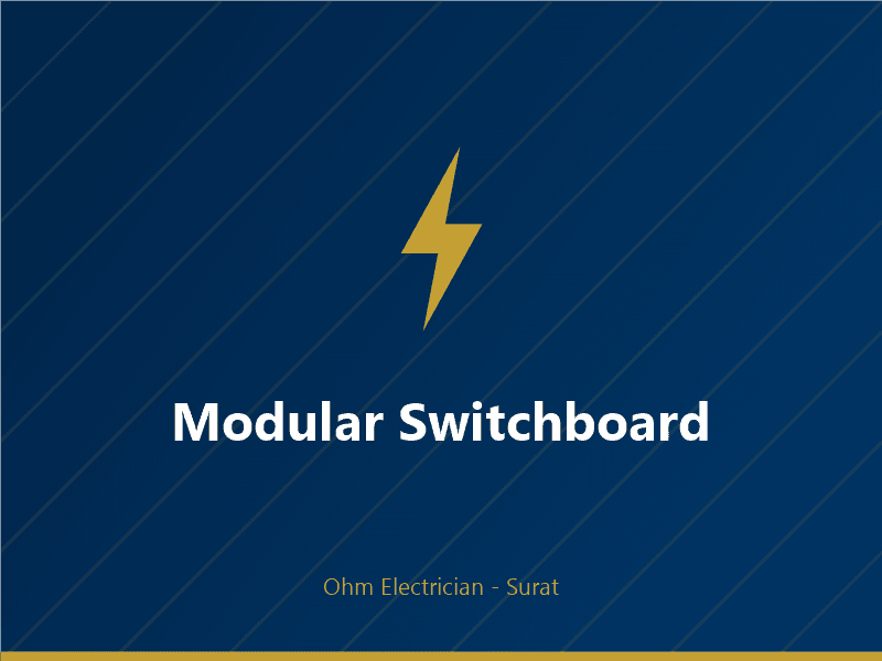 Modern modular switchboard replacing an old piano switch panel
